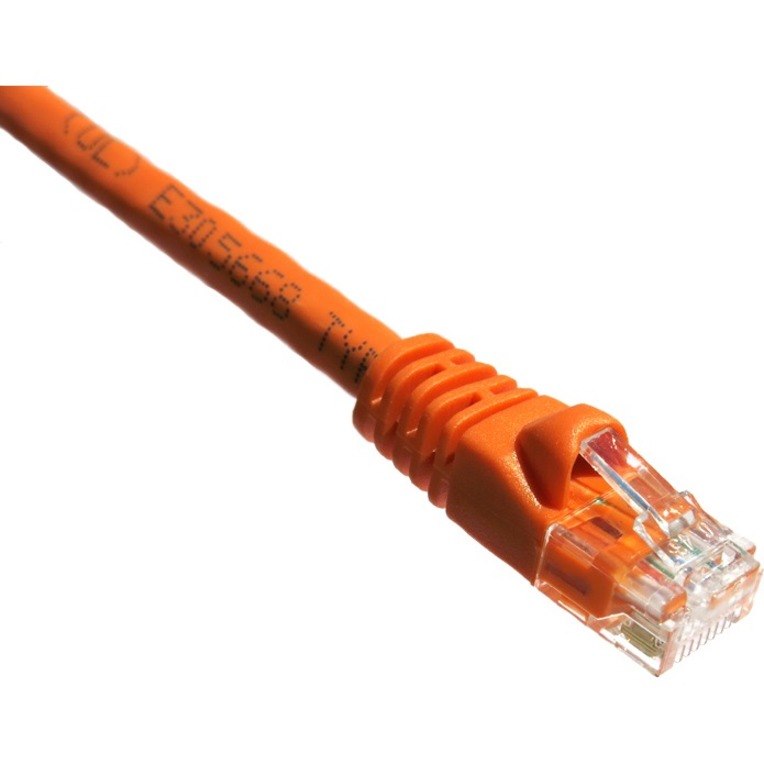 Axiom 10FT CAT5E 350mhz Patch Cable Molded Boot (Orange) - TAA Compliant