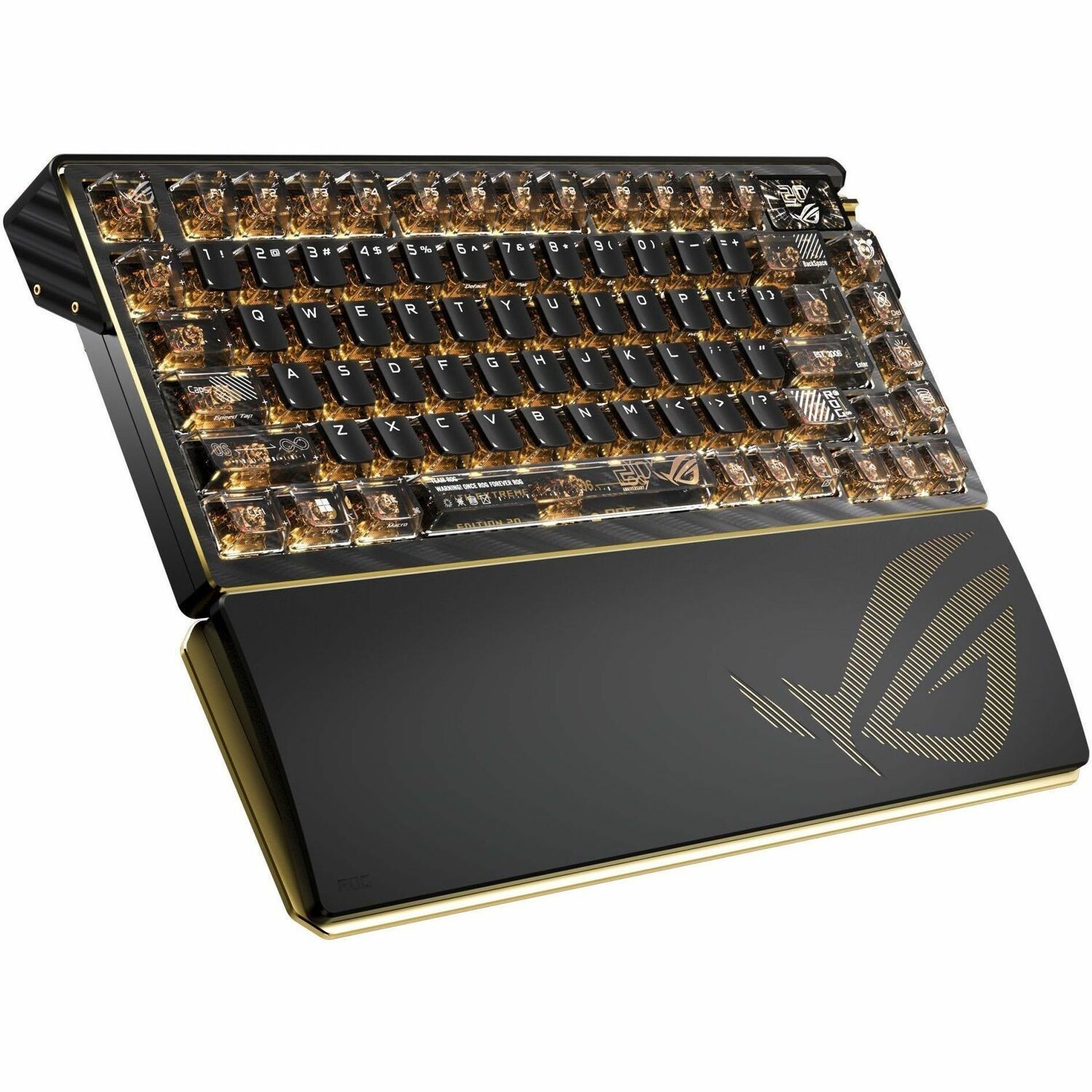 Asus ROG Azoth Extreme Edition 20 Gaming Keyboard - Wired/Wireless Connectivity - USB 2.0 Type A Interface - RGB LED