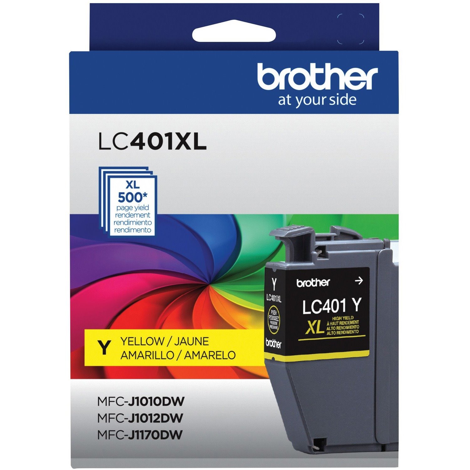 Brother LC401XLYS Original High Yield Inkjet Ink Cartridge - Single Pack - Yellow - 1 Each