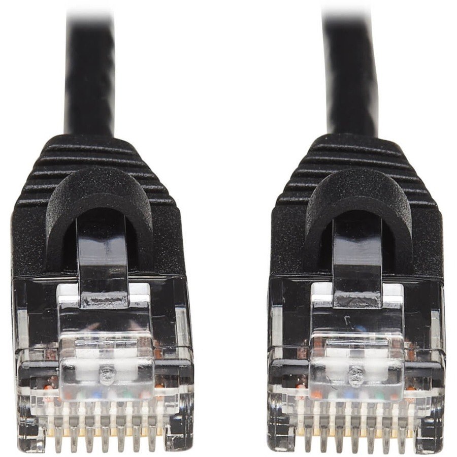 Eaton Tripp Lite Series Cat6a 10G Snagless Molded Slim UTP Ethernet Cable (RJ45 M/M), Black, 10 ft. (3.05 m)