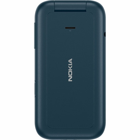 Nokia 2660 Flip 128 MB Feature Phone - 2.8" Flexible Folding Screen TFT LCD QVGA 240 x 320 - Cortex A71 GHz - 48 MB RAM - Series 30+ - 4G - Blue