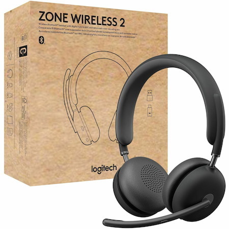 Logitech Zone Wireless 2 Headset (USB-C Receiver with USB-A adapter)