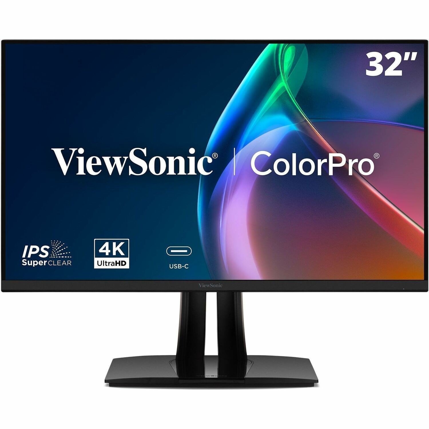 ViewSonic VP3256A-4K 32 Inch 4K ColorPro Monitor, IPS Panel with 100% sRGB and Pantone Validated for Professional Content Creation, Advanced Ergonomics, 100W USB-C, HDMI, and DisplayPort Inputs