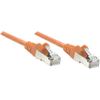 Intellinet Network Solutions Cat6 UTP Network Patch Cable, 1.5 ft (0.5 m), Orange