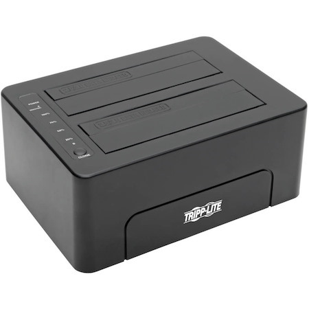 Eaton Tripp Lite Series USB-C to Dual SATA Quick Dock - USB 3.1 Gen 2 (10 Gbps), 2.5/3.5 in. HDD/SDD, Thunderbolt 3