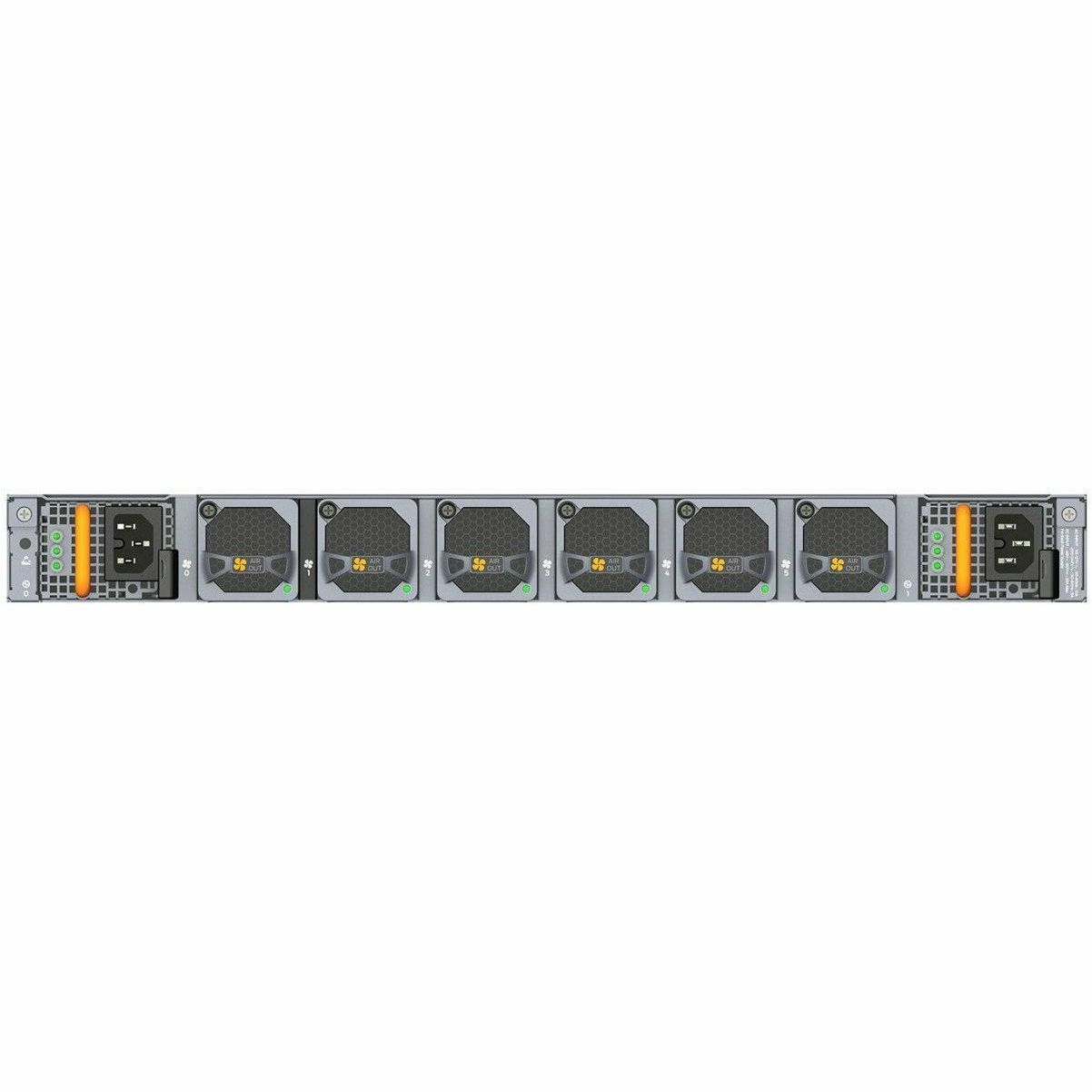 ACX 7100 Chassis with 32 SFP56 / 6 QSFP56-DD multi-rate ports, DC PSU, AFO TAA