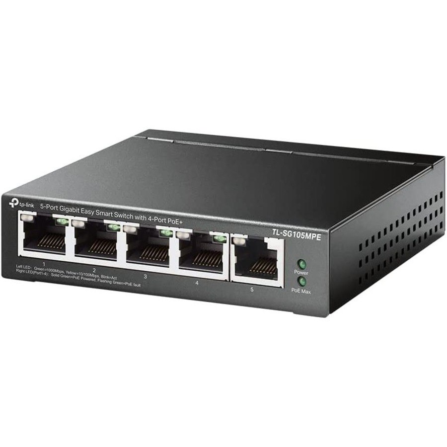 TP-Link EasySmart TL-SG105MPE 5 Anschl&uuml;sse Ethernet-Switch - Gigabit-Ethernet - 10/100/1000Base-T