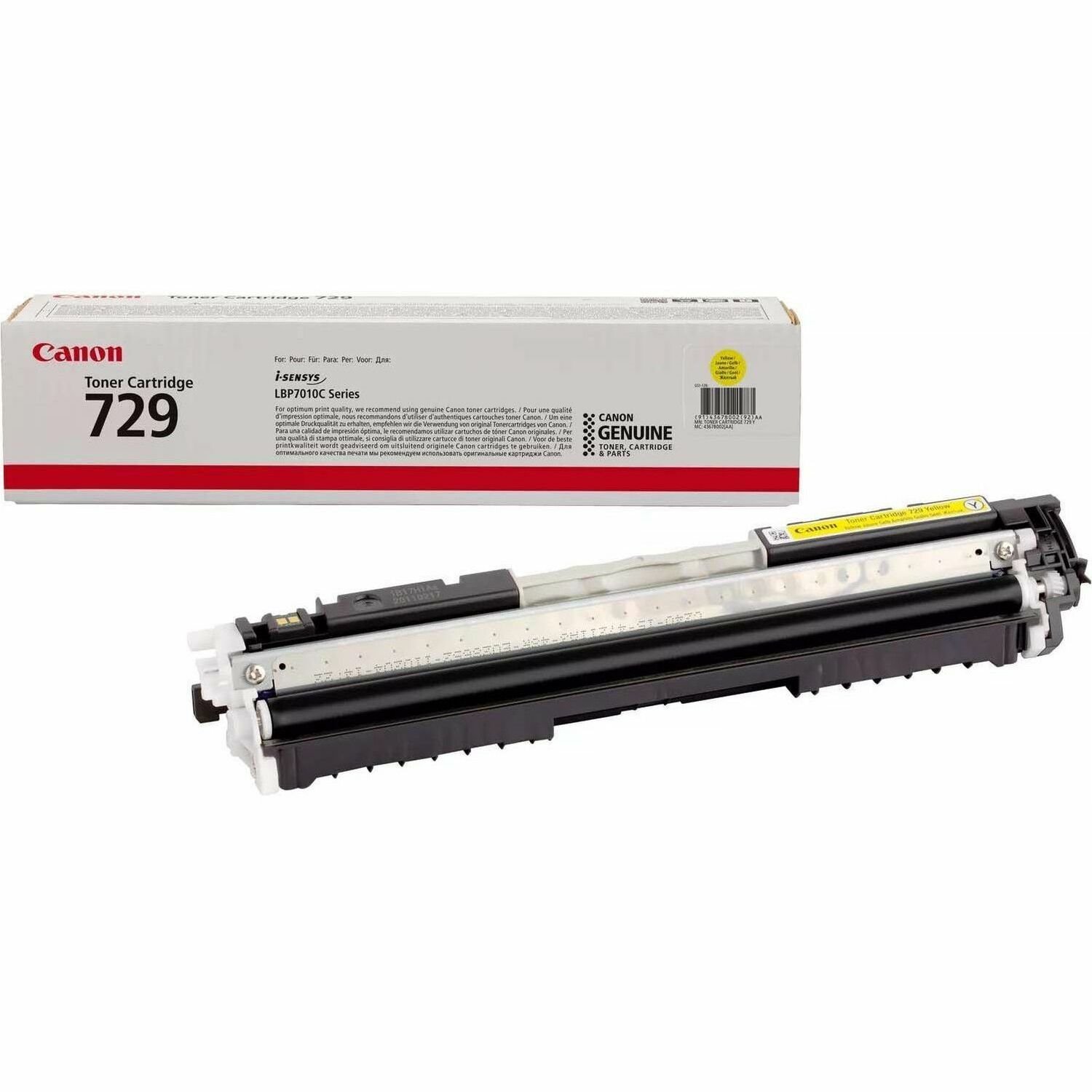 Canon 729Y Original Laser Toner Cartridge - Yellow - 1 Pack