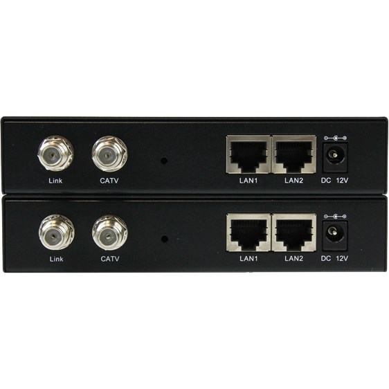 StarTech.com Gigabit Ethernet over Coaxial Unmanaged Network Extender Kit - 2.4km