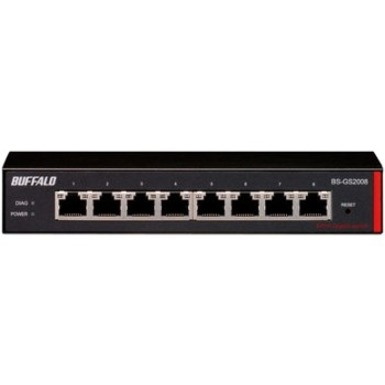 BUFFALO 8-Port Desktop Gigabit Green Ethernet Smart Switch (BS-GS2008)