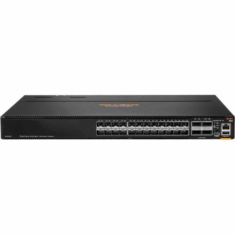 HPE CX 8100 24XF4C Manageable Ethernet Switch - 10 Gigabit Ethernet, 100 Gigabit Ethernet - 10GBase-X, 100GBase-X, 40GBase-X, 1000Base-X