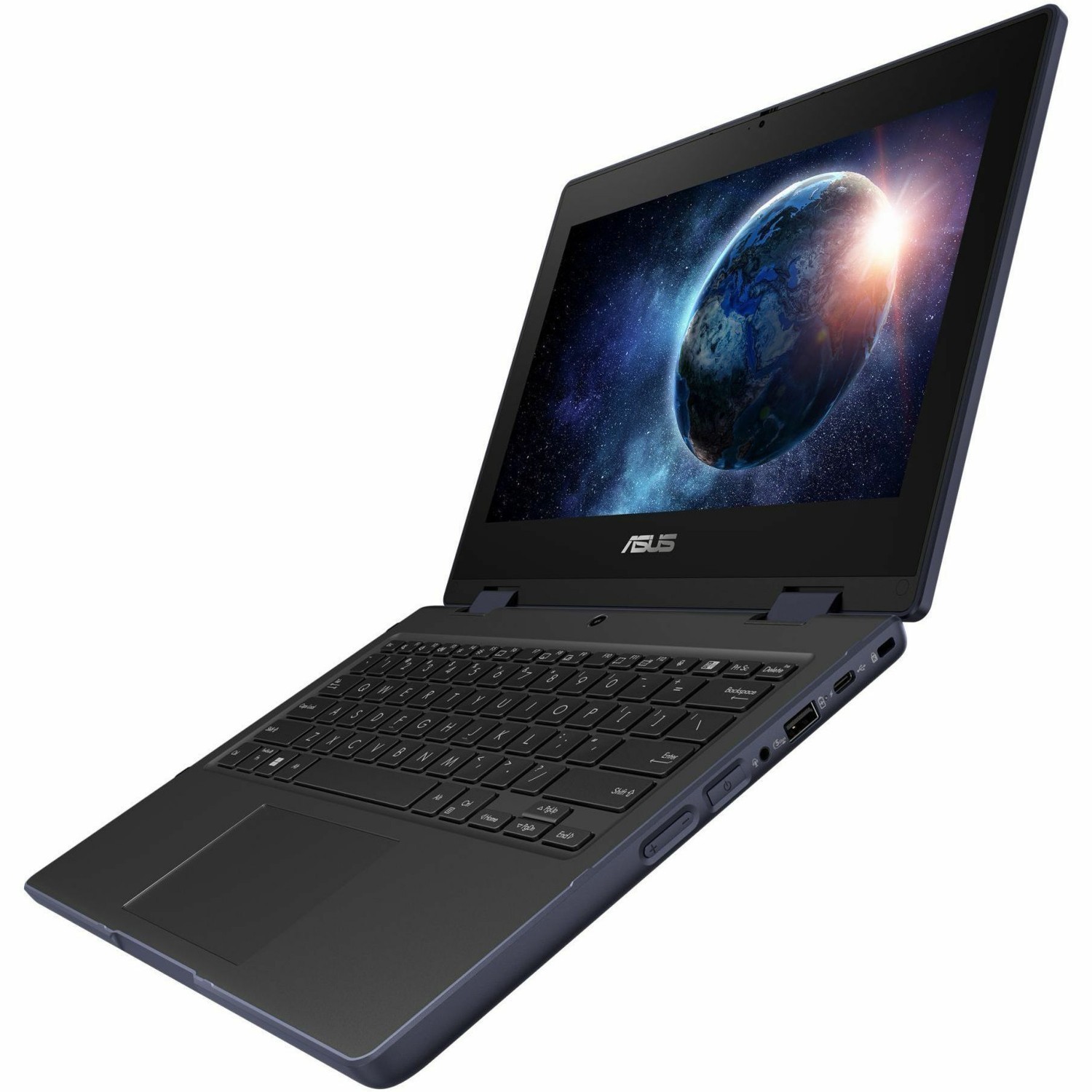 Asus BR1104F BR1104FTA-NS0069XA 11.6" Touchscreen Rugged Convertible 2 in 1 Notebook - HD - 60 Hz - Intel N-Series N150 - 8 GB - 256 GB SSD - English Keyboard - Mineral Gray