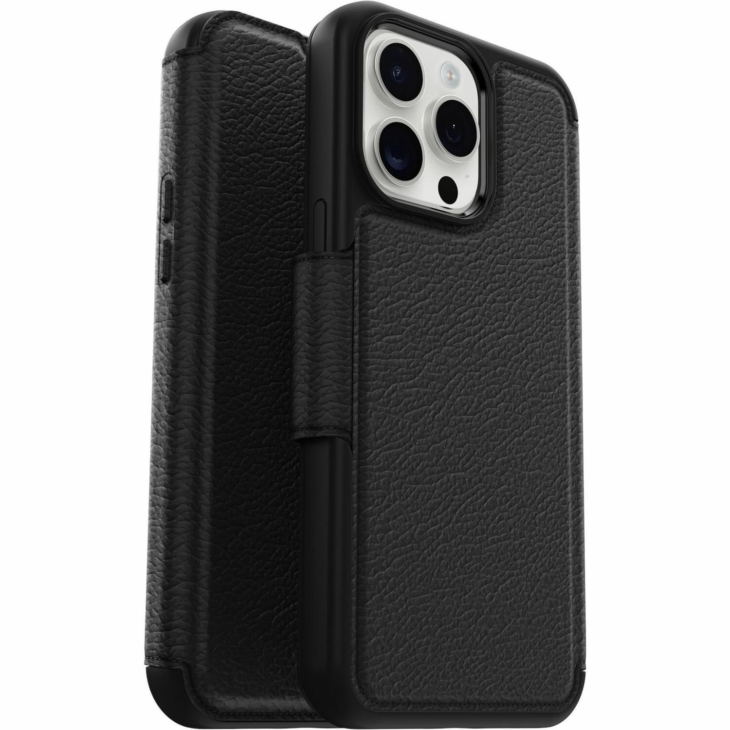 OtterBox Strada Draagtas/-koffer (Folio) Apple iPhone 15 Pro Max Smartphone, Contant geld, Card - Shadow zwart