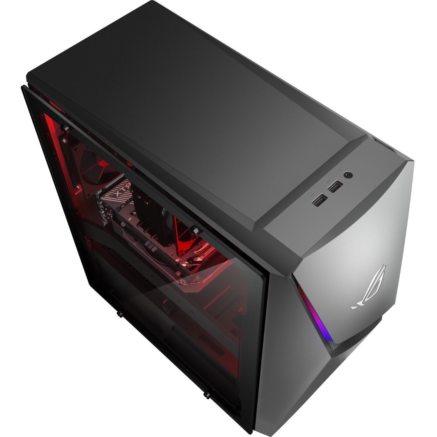 Asus ROG Strix G10DK G10DK-NB766 Gaming Desktop Computer - AMD Ryzen 7 5800X - 16 GB - 1 TB HDD - 512 GB SSD - Mid-tower - Gray