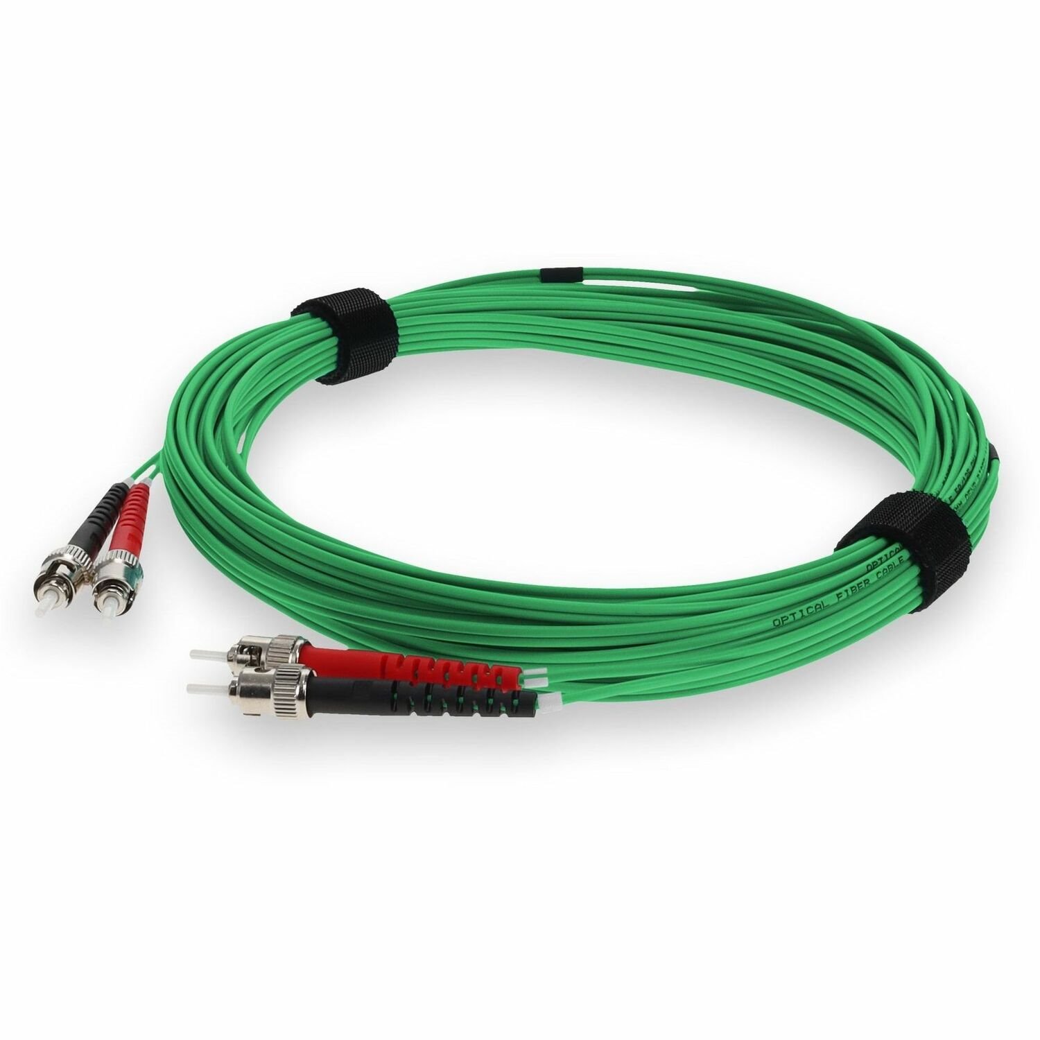 AddOn 4m ST to ST Green OM4 Duplex OFNR (Riser-Rated) Fiber Patch Cable