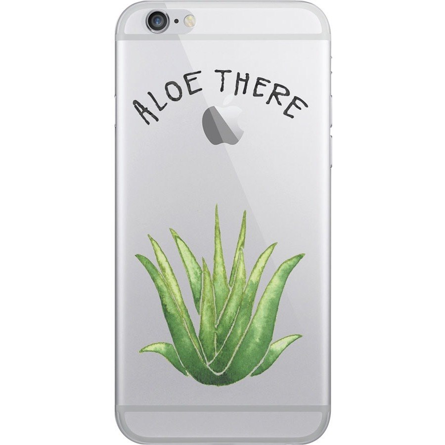 OTM iPhone 7/6/6s Plus Hybrid Clear Phone Case, Aloe There