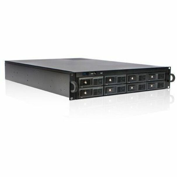 iStarUSA 2U 8-Bay Trayless Storage Server Rackmount Chassis 12Gb/s HDD SFF-8643 Backplane