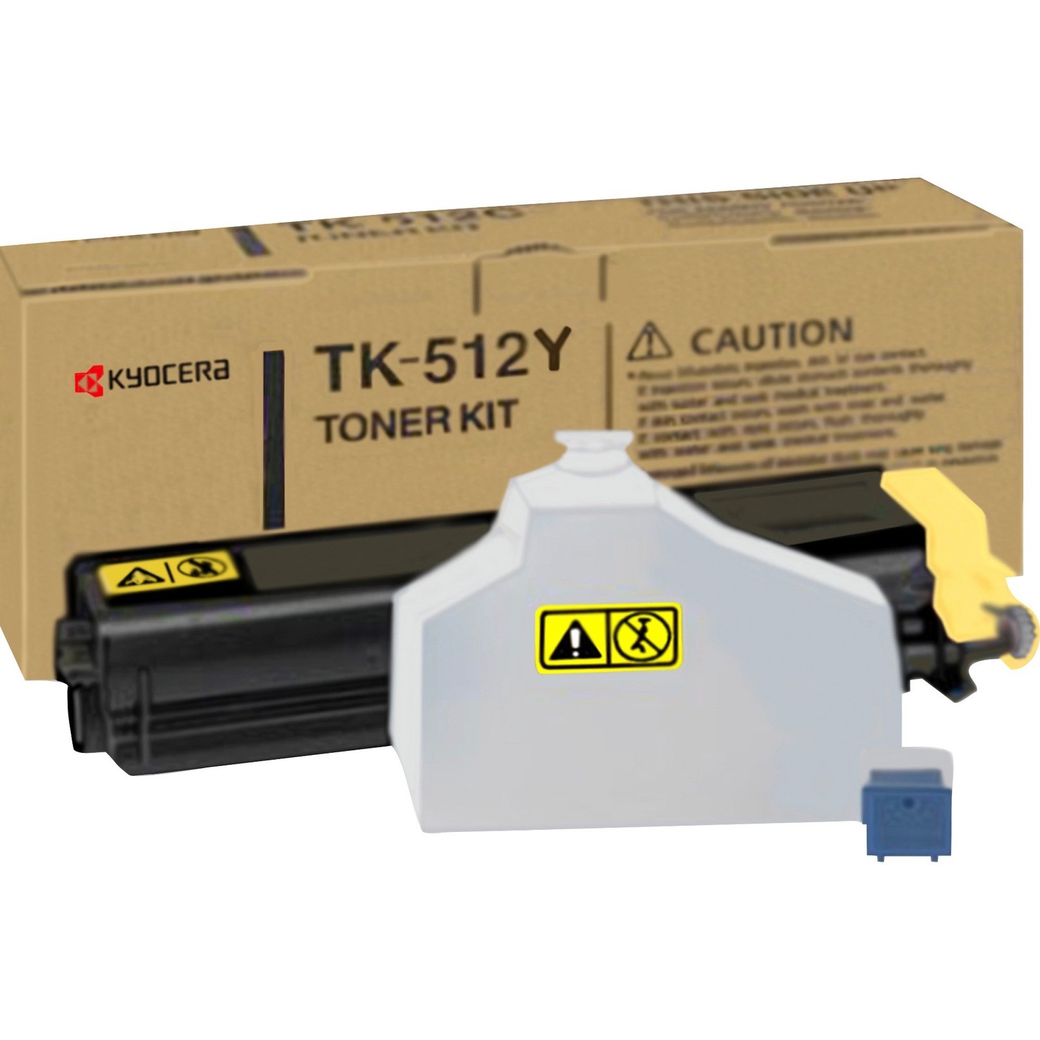 Kyocera TK-512Y Yellow Toner For Use In FSC5020N FSC5030N - Page Yield 8,000