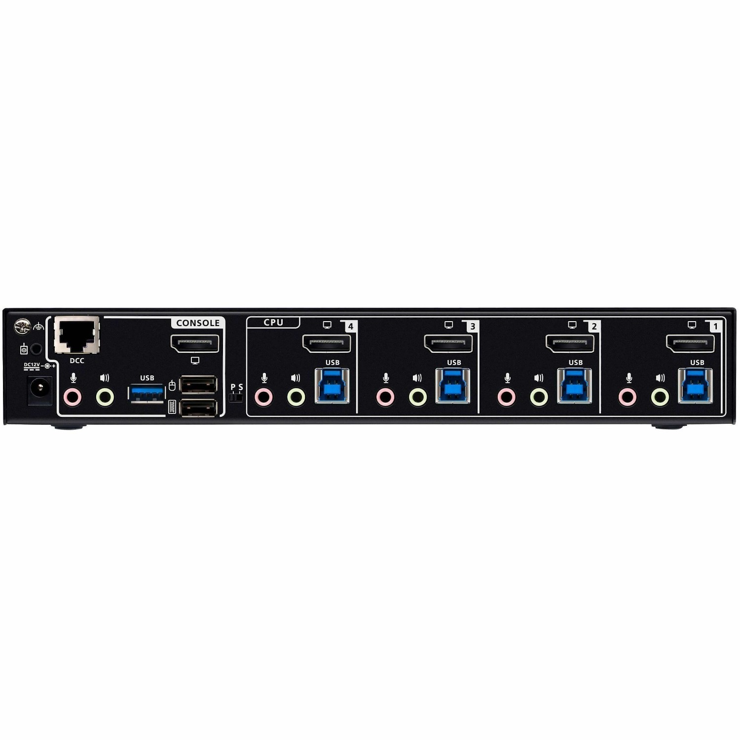 ATEN 4-Port USB 3.0 8K DisplayPort KVMP Switch (Cables included)
