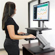 StarTech.com Height Adjustable Standing Desk Converter - Sit Stand Desk with One-finger Adjustment - Ergonomic Desk