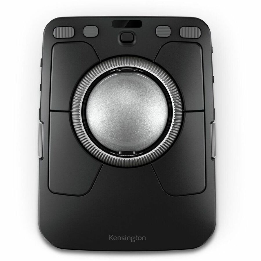 Kensington Expert Mouse Pro TB900 Trackball - Bluetooth/Radio Frequency - USB Type C - DiamondEye - Black, Silver
