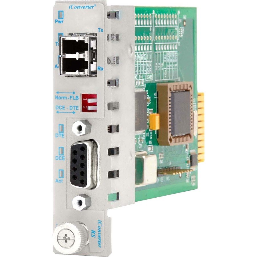 iConverter RS-422/485 Serial to Fiber Media Converter DB-9 LC Multimode 5km Module