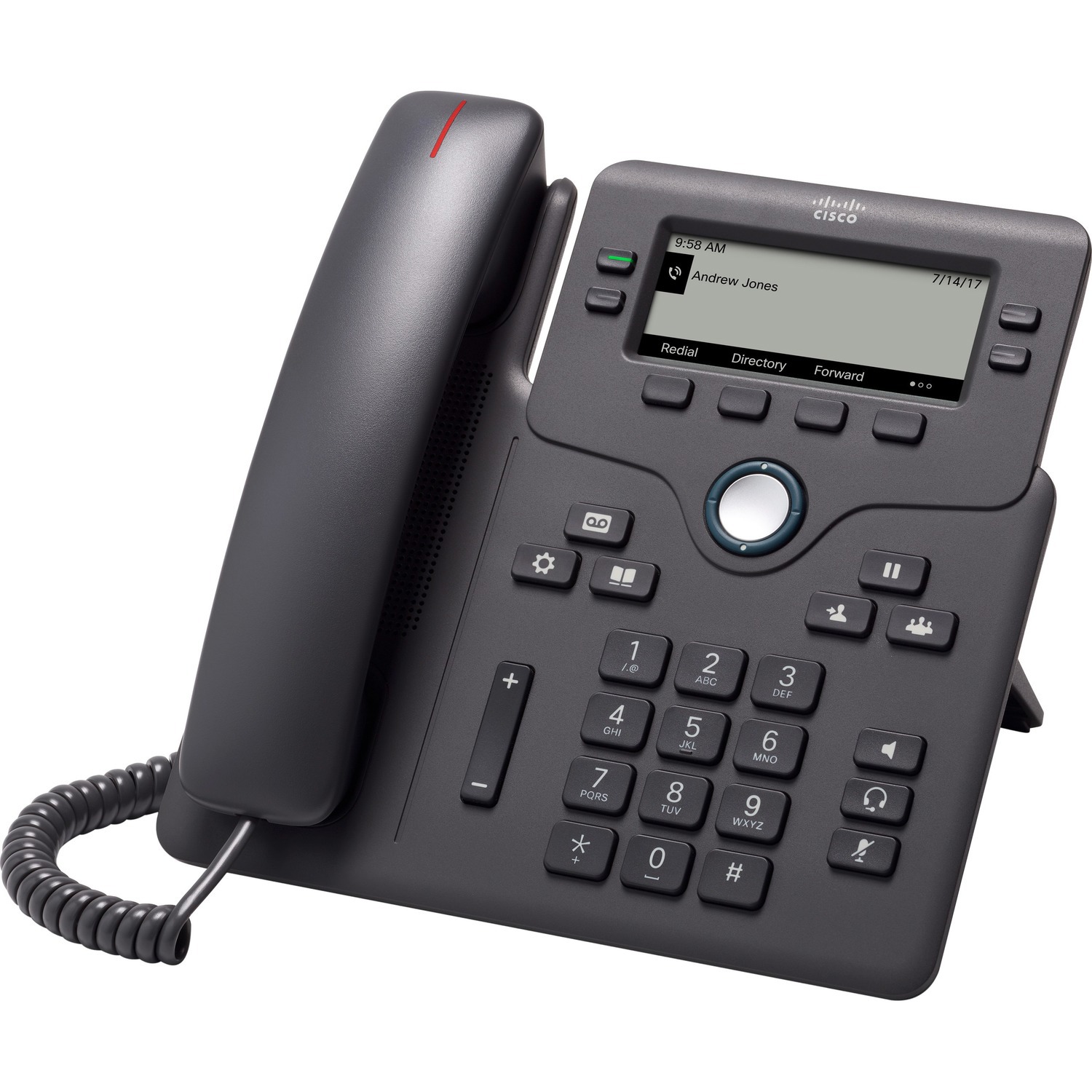 Cisco 6841 IP-telefoon - Bedraad - Bedraad - Houtskool