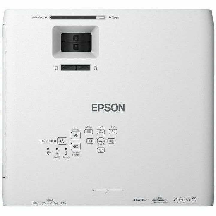 Epson EB-L210W 3LCD Projector - 16:10 - Ceiling Mountable, Desktop - White