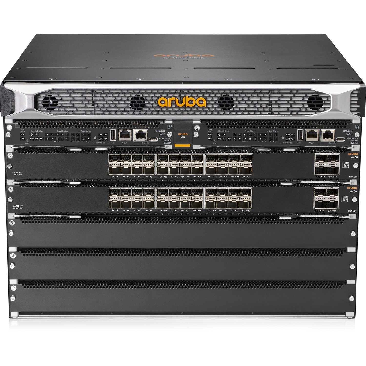 HPE 6400 6405 48 Ports Manageable Layer 3 Switch - 10 Gigabit Ethernet, 50 Gigabit Ethernet - 10GBase-X, 50GBase-X