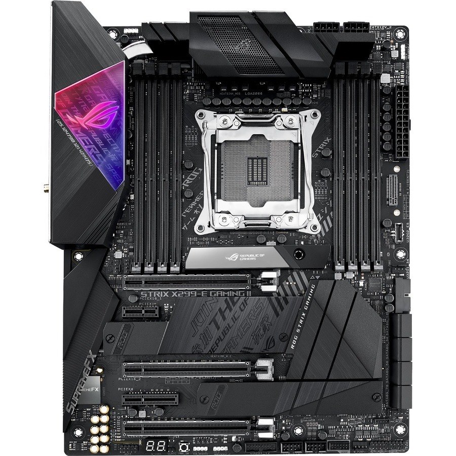 Asus ROG Strix X299-E Gaming II Desktop Motherboard - Intel X299 Chipset - Socket R4 LGA-2066 - Intel Optane Memory Ready - ATX