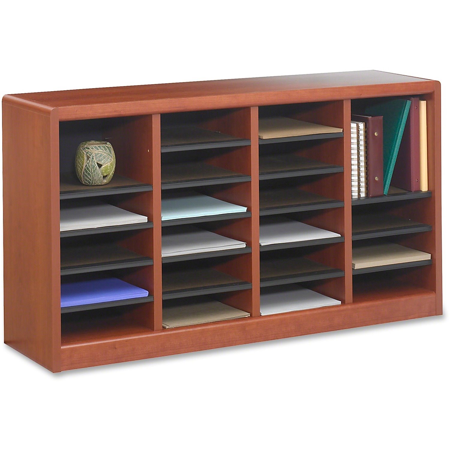 Safco E-Z Stor Light Wood Literature Organizers