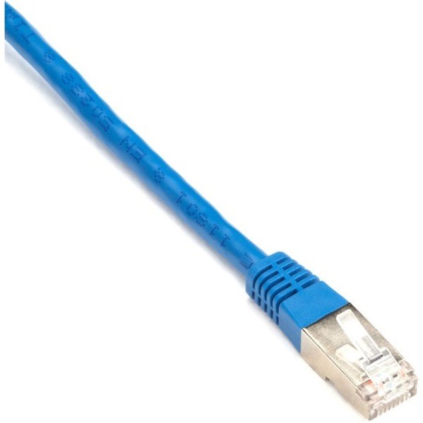 Black Box CAT5e 100-MHz Stranded Patch Cable Slim Molded Boot - F/UTP, CM PVC, Blue, 3FT