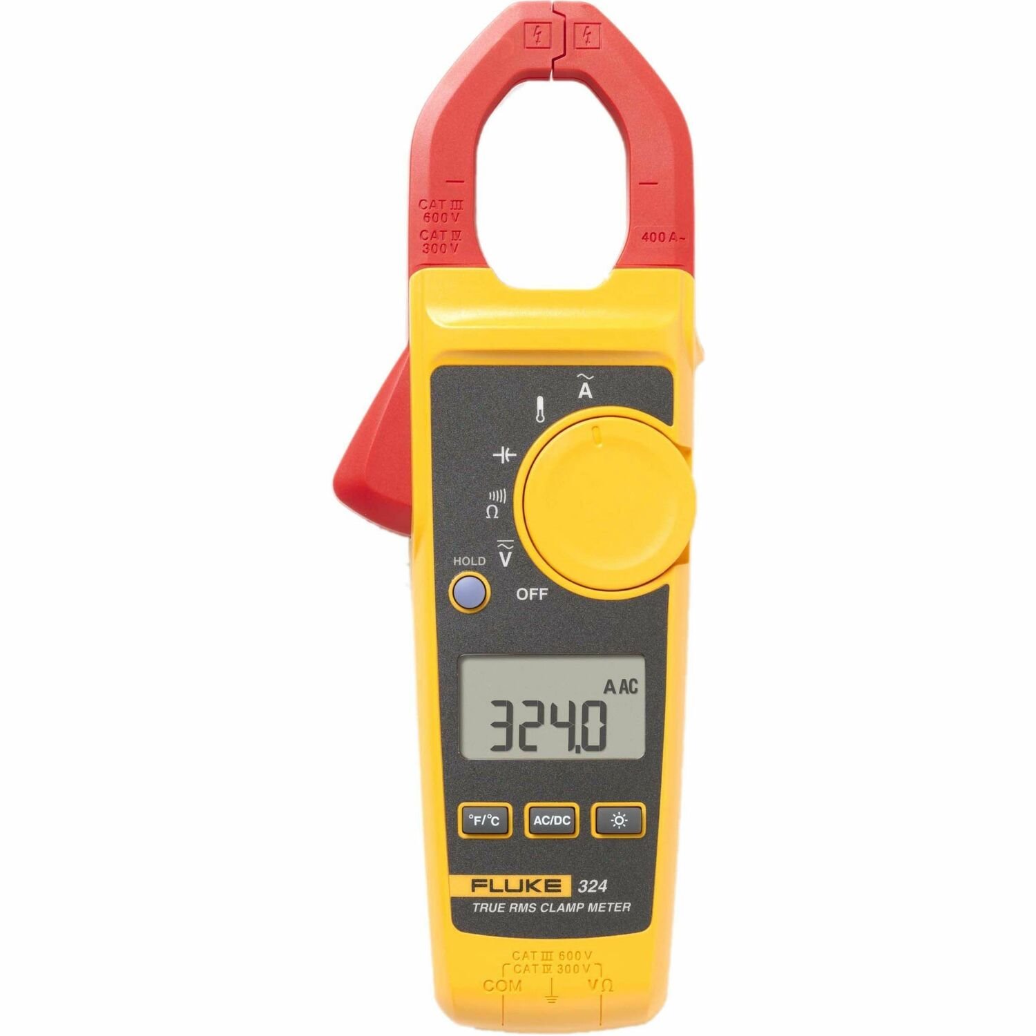 Fluke 324 True-RMS Clamp Meter with Temperature & Capacitance