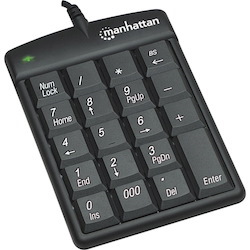 Manhattan USB Numeric Keypad with 18 Full-size keys