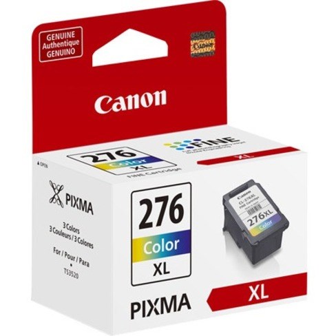 Canon CL-276XL Original High Yield Inkjet Ink Cartridge - Single Pack - Return Program - Tri-color - 1 Each