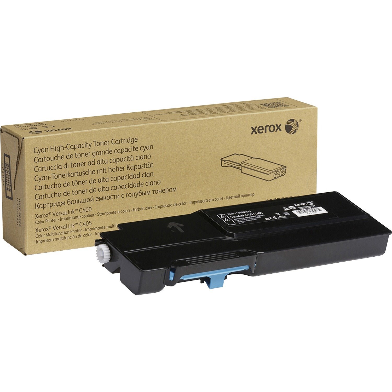 Xerox Original High Yield Laser Toner Cartridge - Cyan - 1 Each