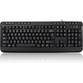 Adesso AKB-132HB Keyboard - Cable Connectivity - USB Interface - English (US) - Black
