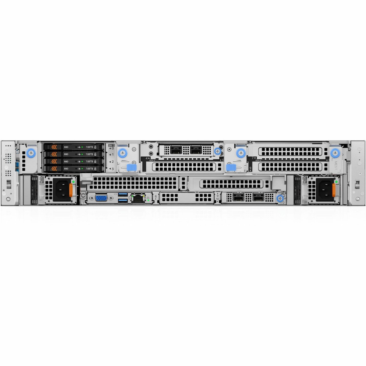 Dell PowerEdge R570 2U Rack-mountable Server - 1 x Intel Xeon 6 6507P 3.50 GHz - 32 GB RAM - 960 GB SSD - (1 x 960GB) SSD Configuration - 12Gb/s SAS, Serial ATA/600, NVMe Controller