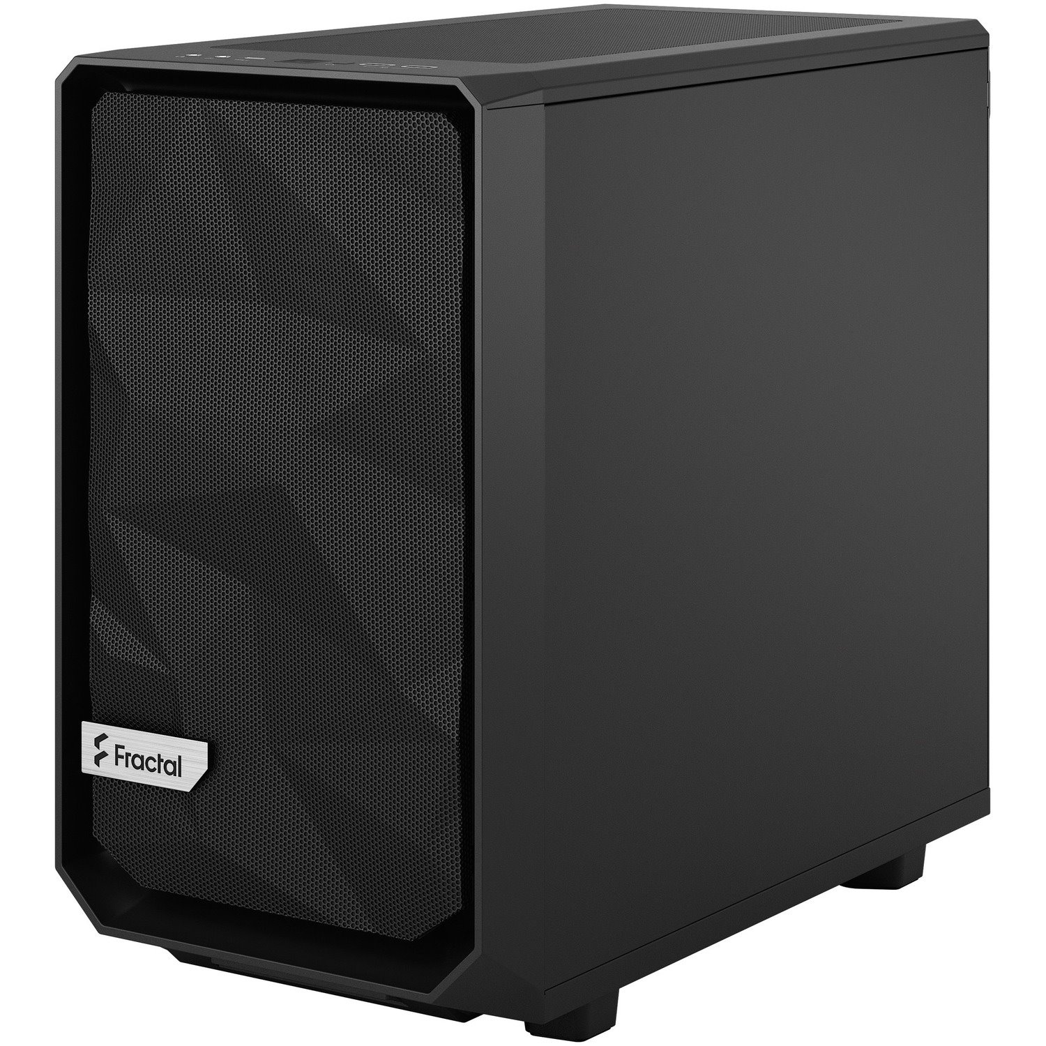 Fractal Design Meshify 2 Nano Computer Case - Mini DTX, Mini ITX Motherboard Supported - Tower - Steel, Tempered Glass, Mesh - Black