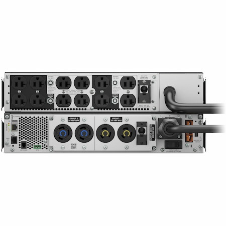 APC Smart-UPS Ultra, 5kVA, Rackmount 4U, 208V, 12x 5-20R+2x L6-20R+1x L6-30R NEMA, Network Card+SmartSlot, W/ rail kit, W/ transformer 208V to 120V