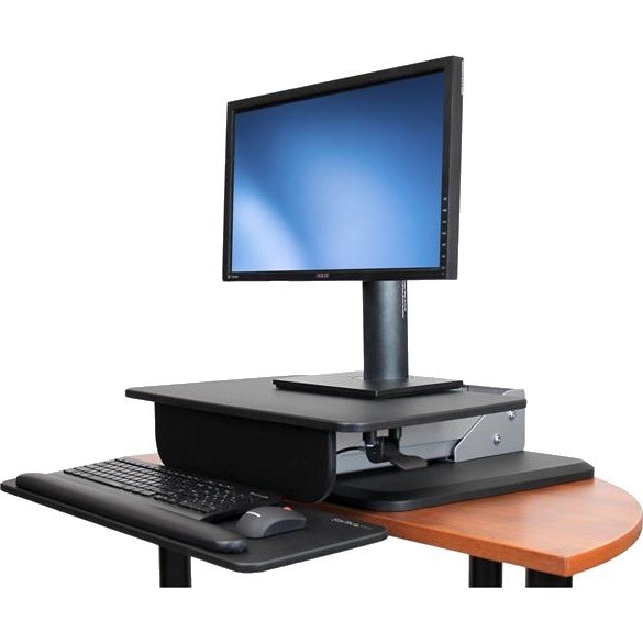 StarTech.com Height Adjustable Standing Desk Converter - Sit Stand Desk with One-finger Adjustment - Ergonomic Desk