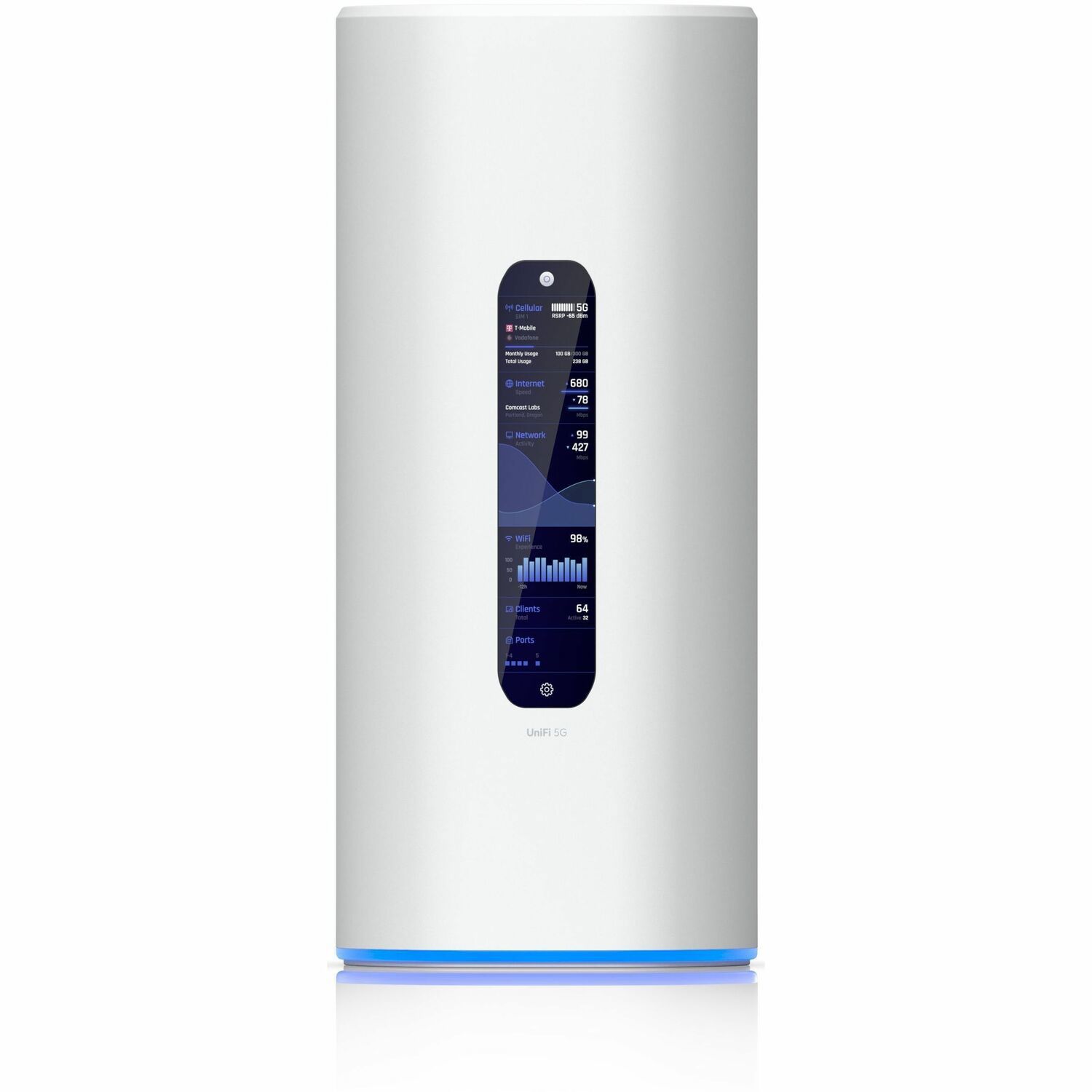 Ubiquiti Dream Router 5G Max Wi-Fi 7 IEEE 802.11 a/b/g/n/ac/ax/be 2 SIM Ethernet, Cellular Modem/Wireless Router