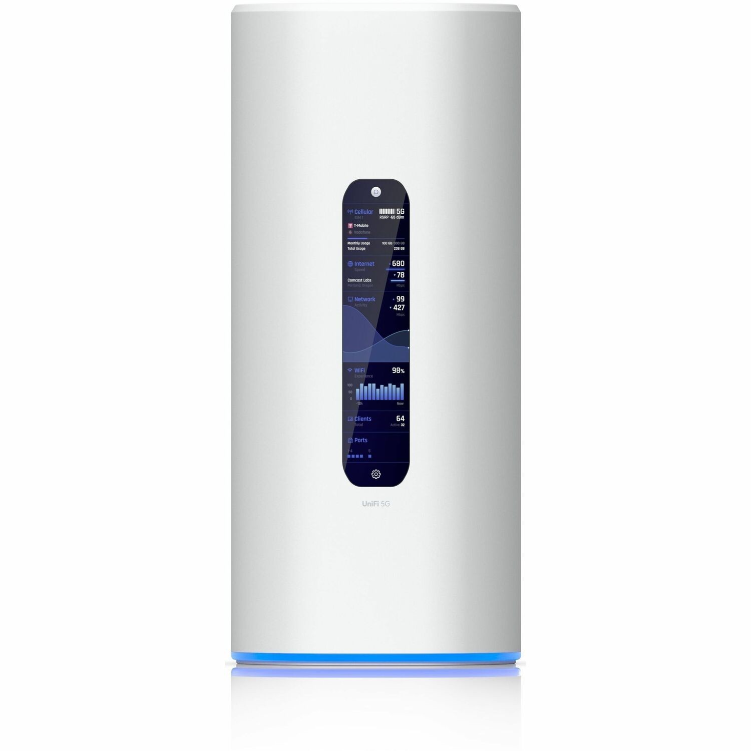 Ubiquiti Dream Router 5G Max Wi-Fi 7 IEEE 802.11 a/b/g/n/ac/ax/be 2 SIM Ethernet, Cellular Modem/Wireless Router