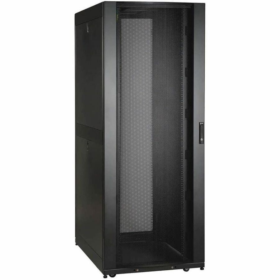 Eaton Tripp Lite Series 48U SmartRack Wide Standard-Depth Rack Enclosure Cabinet with doors, side panels & shock pallet packaging