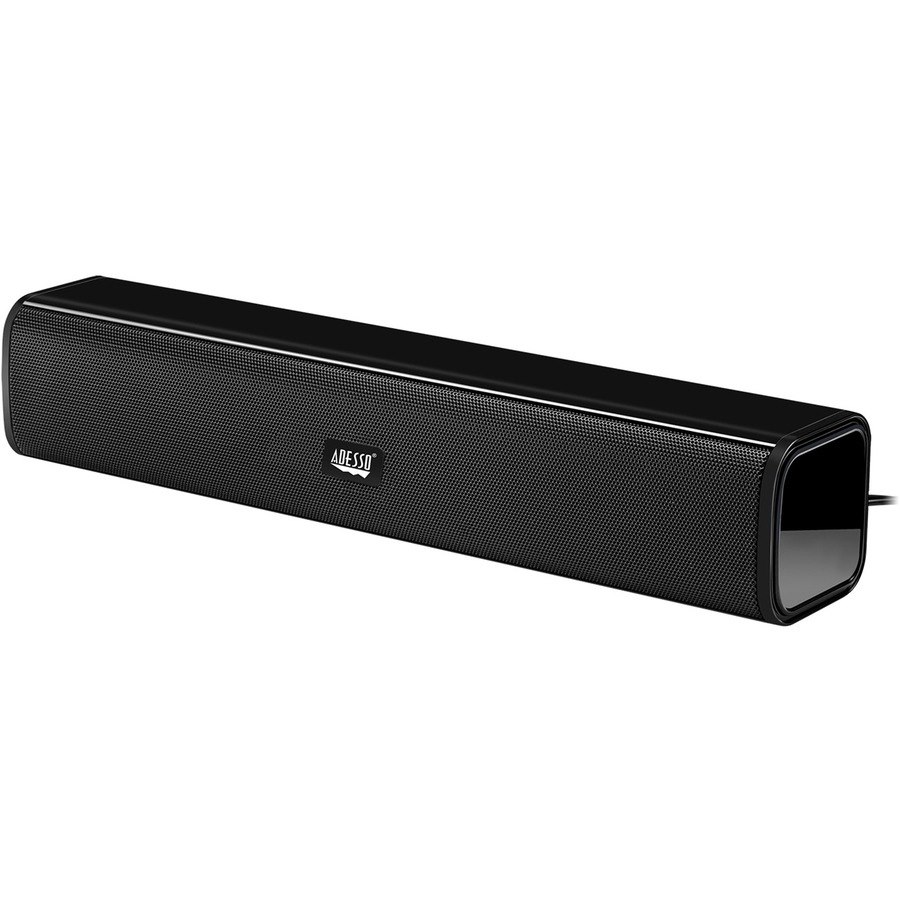 Adesso Xtream S5 USB-Powered Desktop Computer Sound Bar Speaker with Dynamic Sound- 5W x 2 - Portable