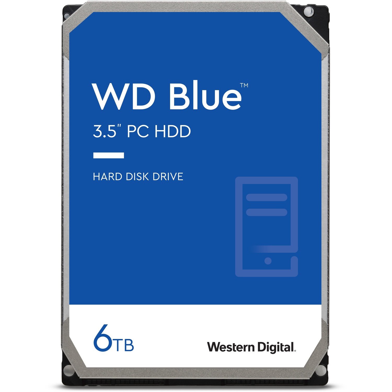 WD Blue WD60EZAX 6 TB Hard Drive - 3.5" Internal - SATA (SATA/600) - Conventional Magnetic Recording (CMR) Method