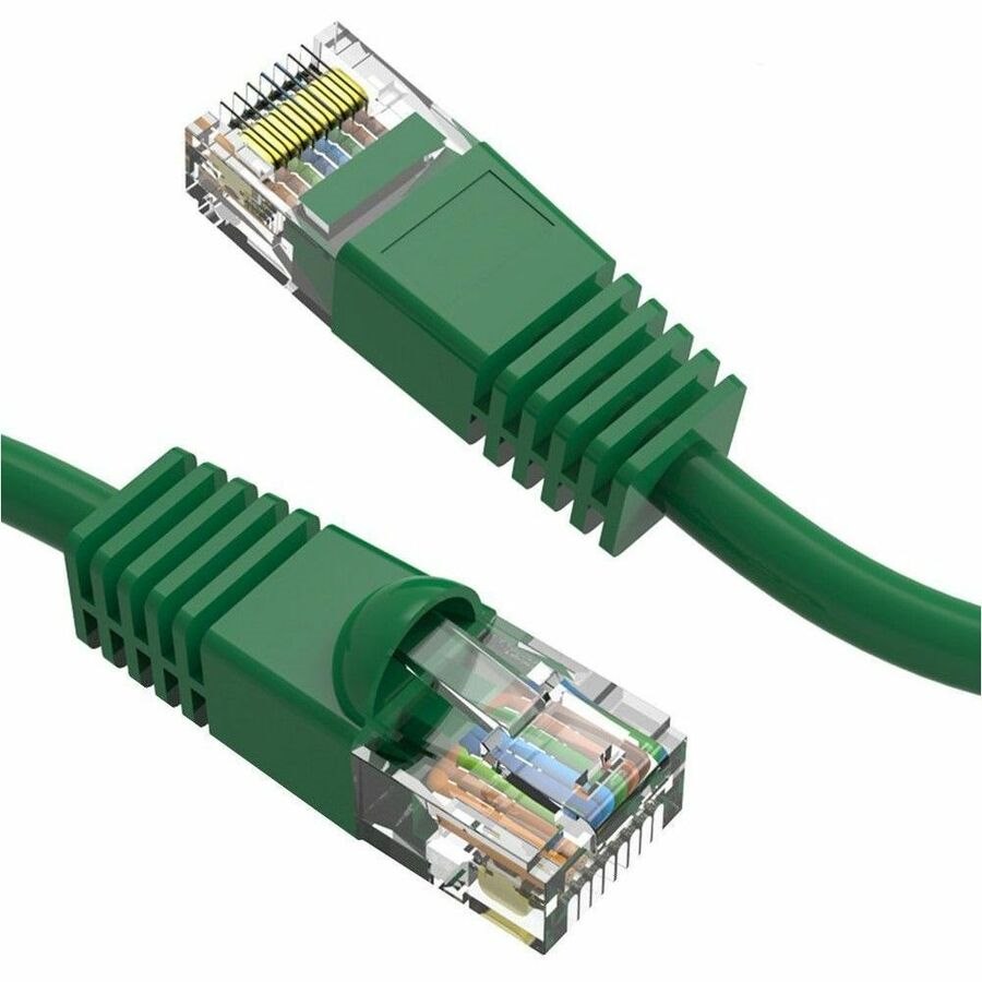 Axiom 9FT CAT5E 350mhz Patch Cable Molded Boot (Green) - TAA Compliant