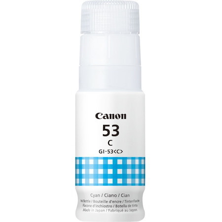 Canon GI-53C Refill Ink Bottle - Cyan - Inkjet