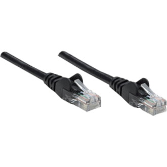 Intellinet Network Patch Cable, Cat6, 3m, Black, CCA, U/UTP, PVC, RJ45, Gold Plated Contacts, Snagless, Booted, Lifetime Warranty, Polybag