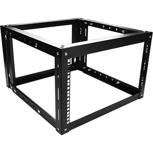 Claytek 6U 800mm Adjustable Wallmount Server Cabinet with 2U Cable Management